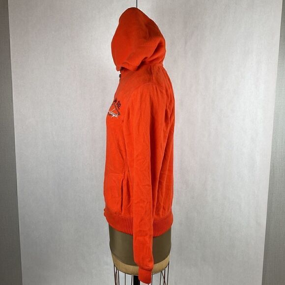 OSU Cowboys Fleece Jacket Large Hood Full Zip Orange  Oklahoma State University - Picture 5 of 13
